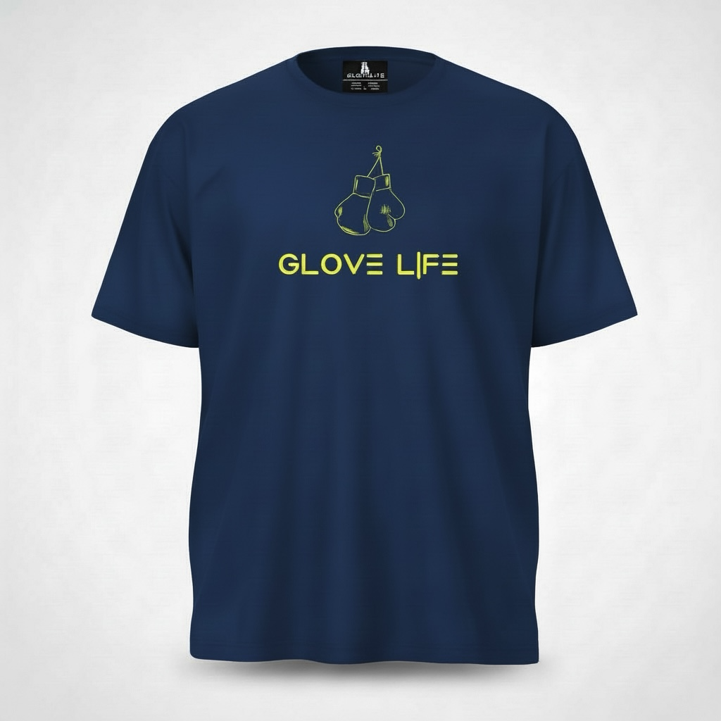 Glove Life GLX Oversized Tee-Navy Blue